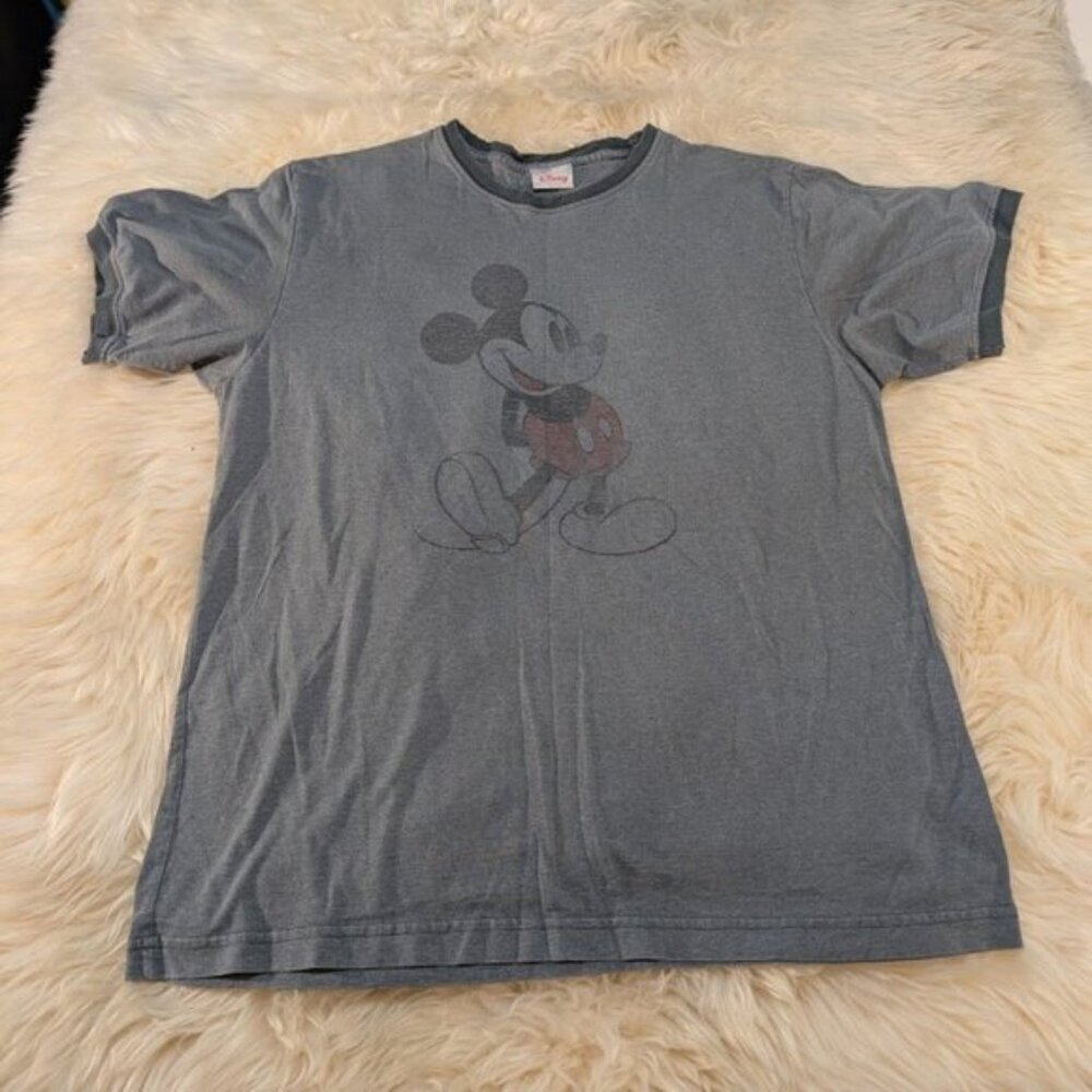 Disney Mickey Mouse Ringspun T Shirt Made in USA Size Large